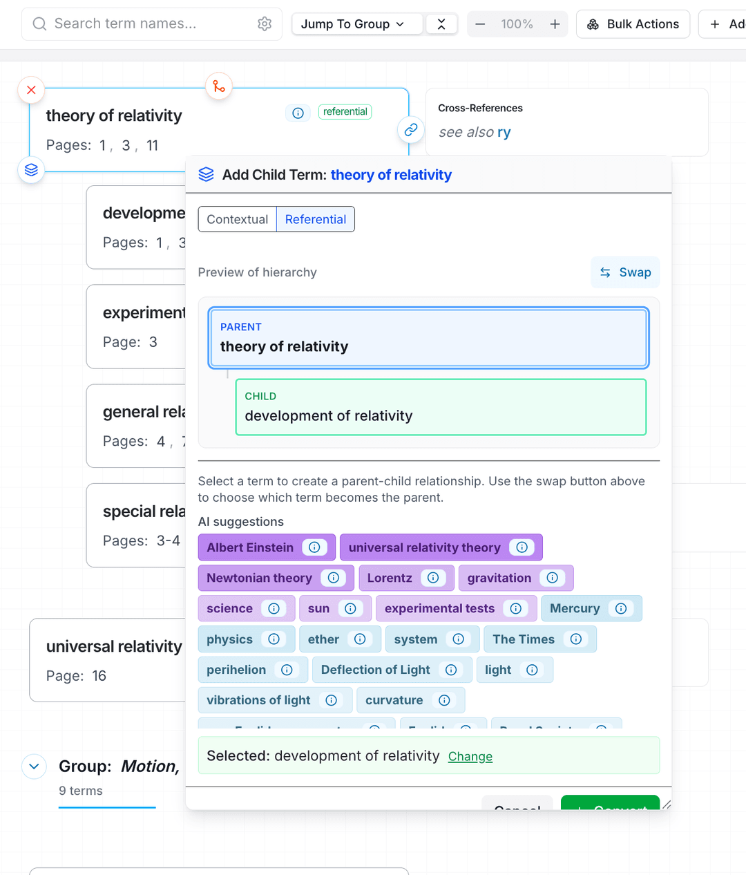 Professional indexer workflow
