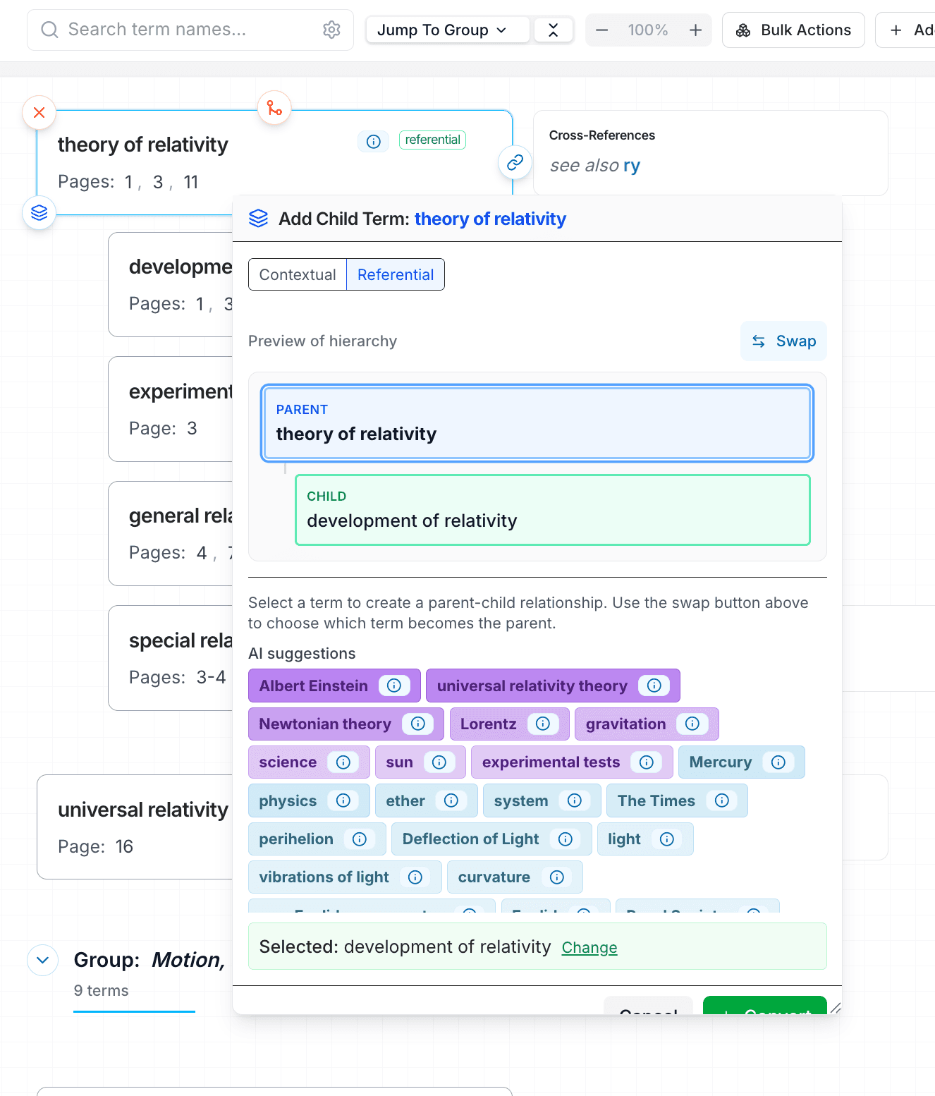 Professional indexer workflow